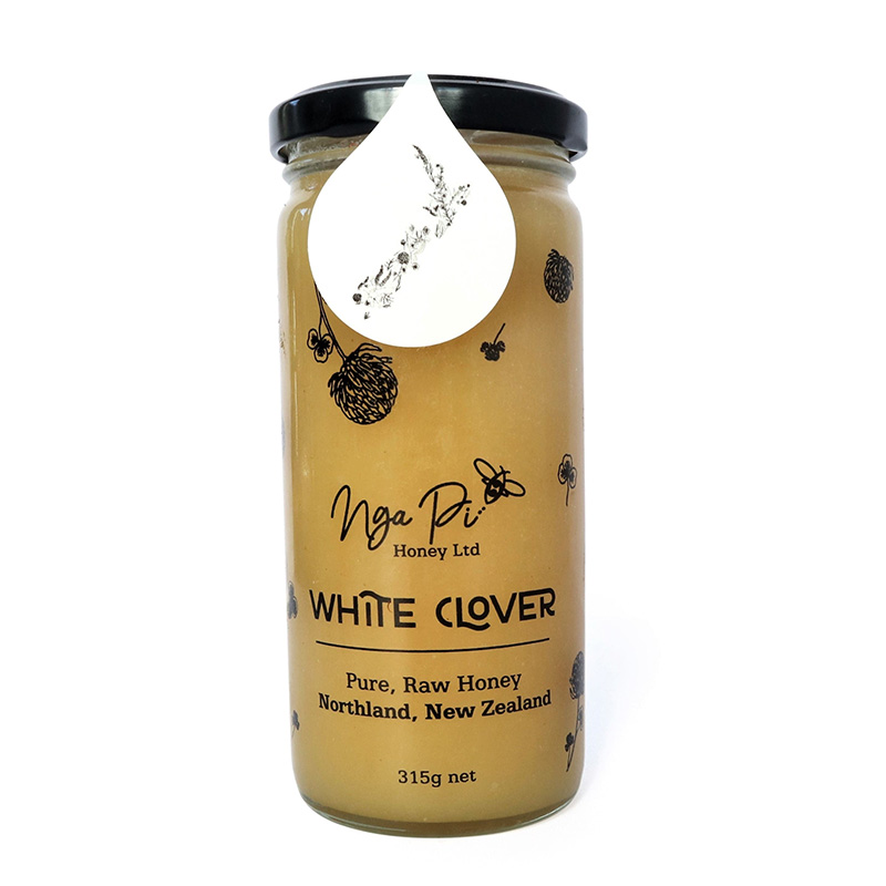 NGA PI White Clover Honey 315 G Bottle