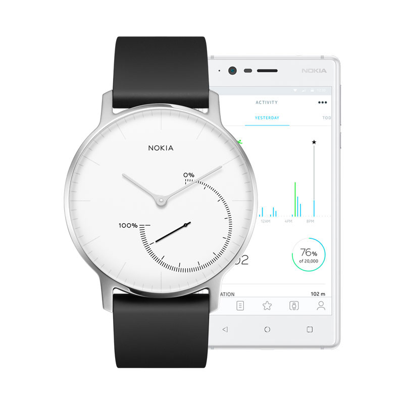 Nokia Steel Activity and Sleep Tracker Watch White / White Dial