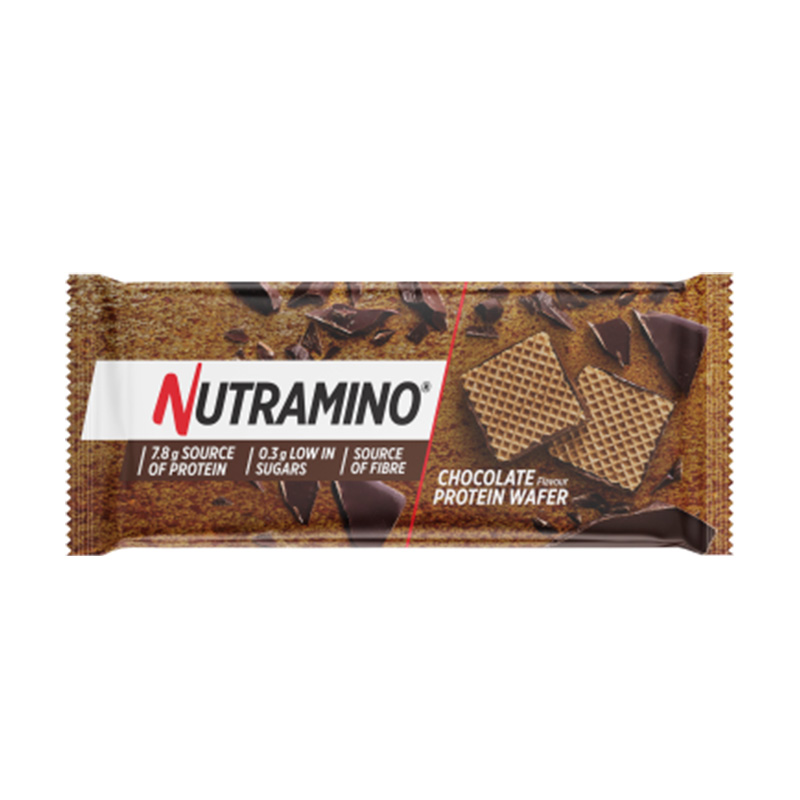 Nutramino Crispy Protein Wafer 1 Box of 12 Wafers - Chocolate