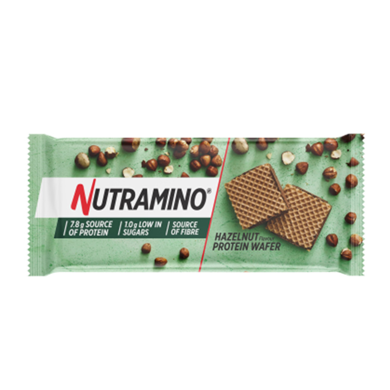Nutramino Crispy Protein Wafer 1 Box of 12 Wafers- Hazelnut