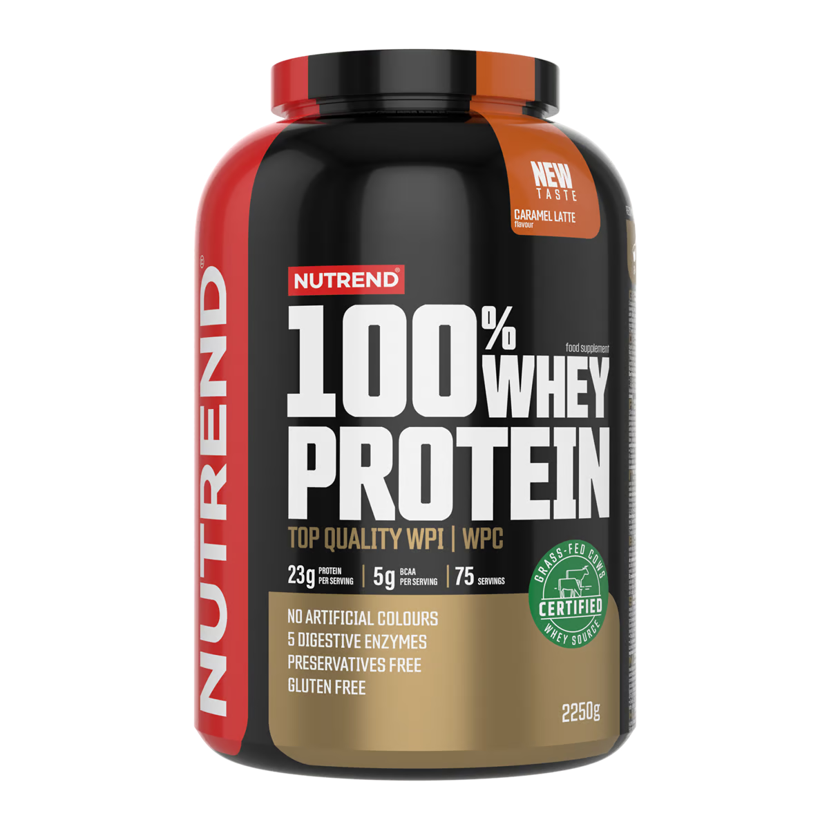 Nutrend 100% Whey Protein 2250 G - Caramel Latte