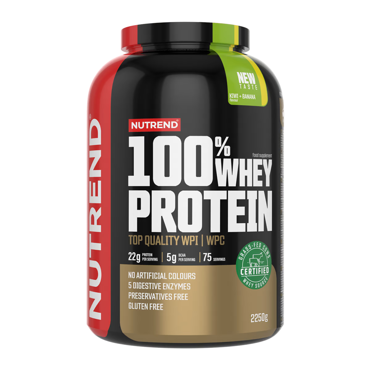 Nutrend 100% Whey Protein 2250 G - Kiwi N Banana