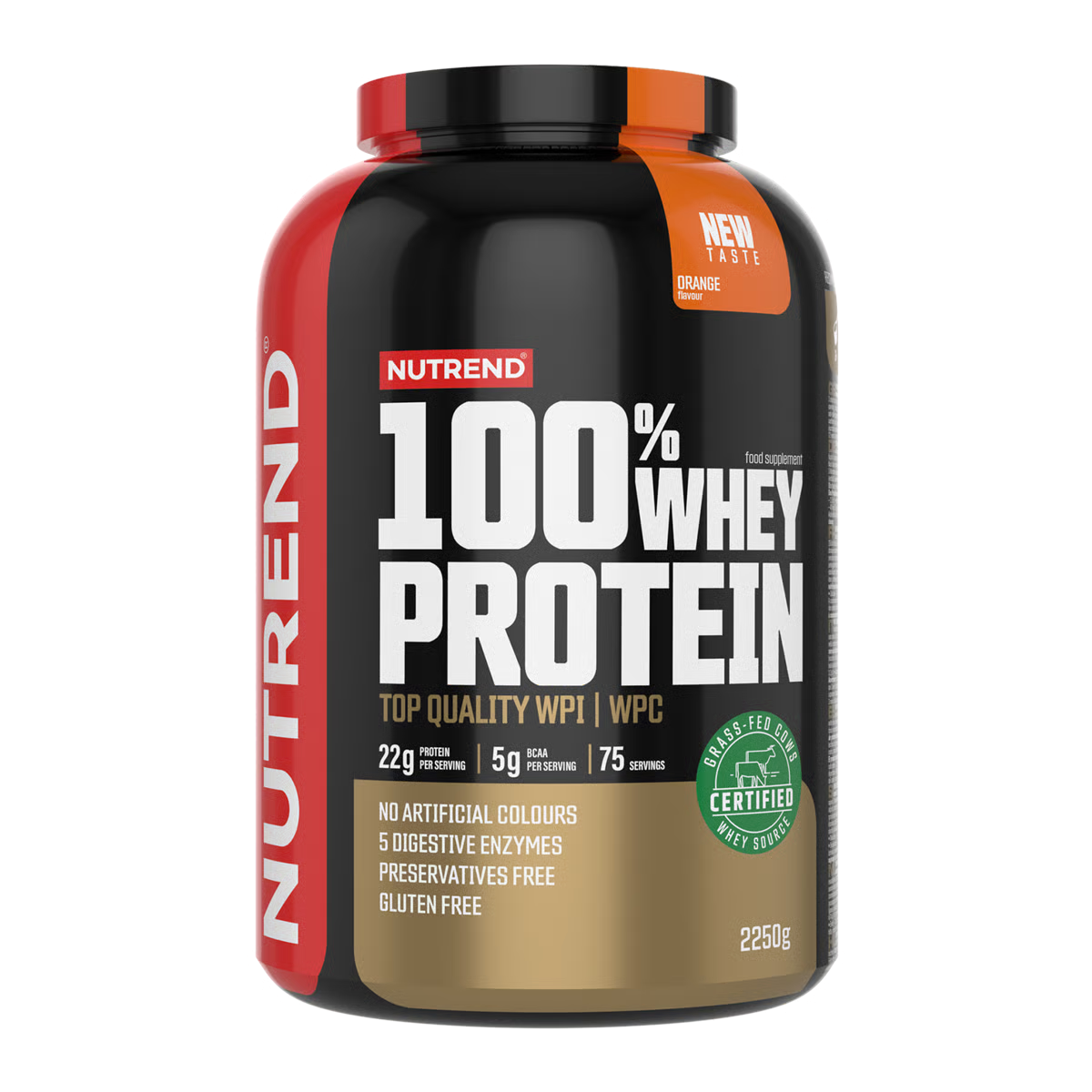 Nutrend 100% Whey Protein 2250 G - Orange