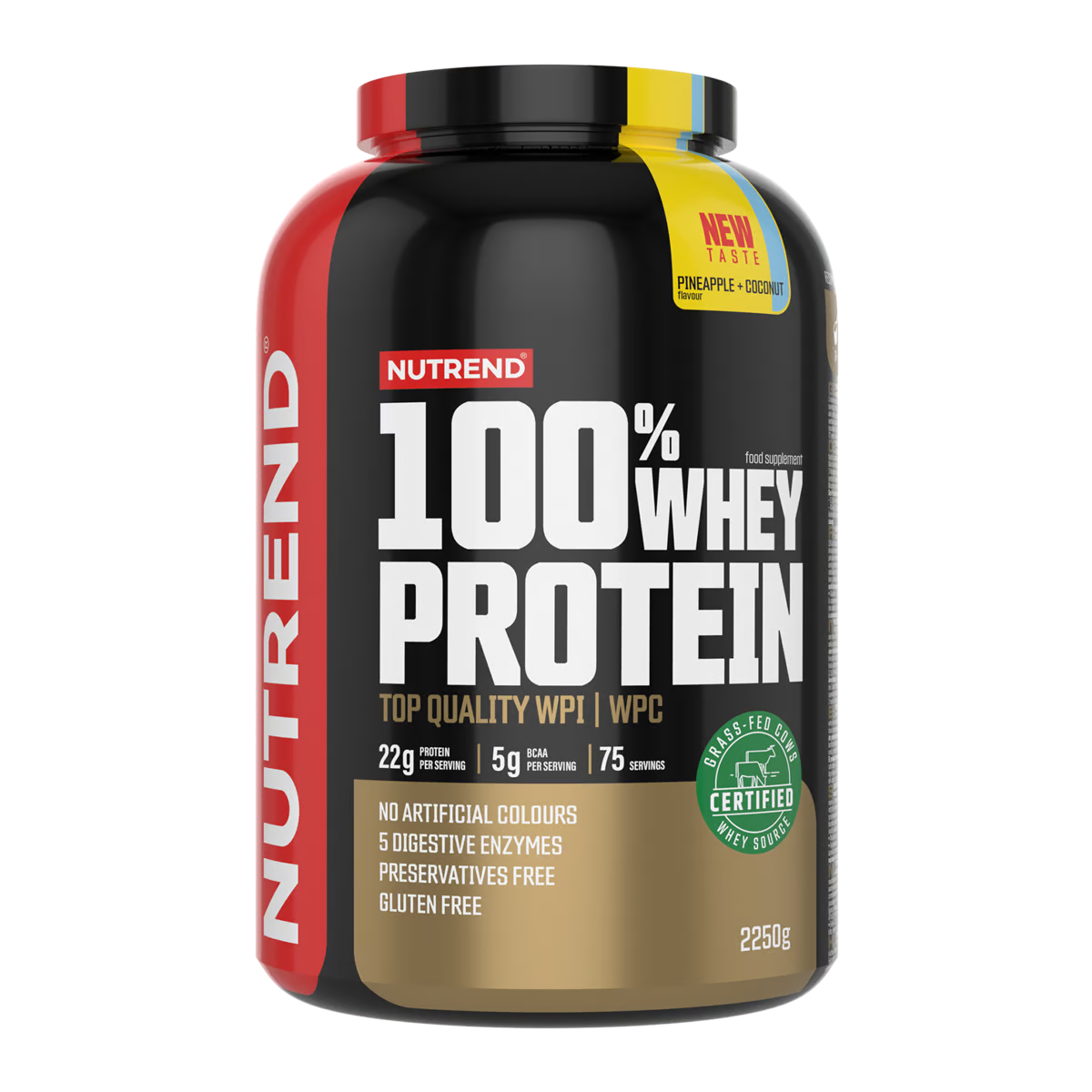 Nutrend 100% Whey Protein 2250 G - Pineapple N Coconut