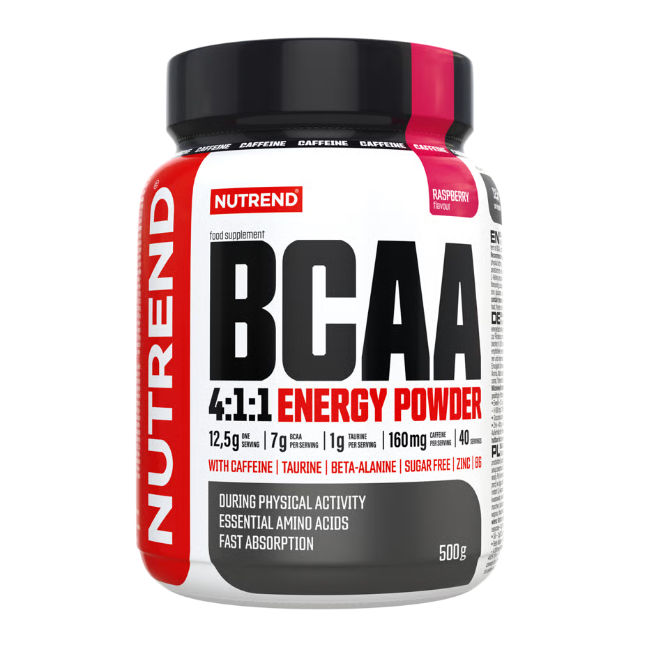 Nutrend BCAA 4:1:1 Energy Powder 500 G - Raspberry