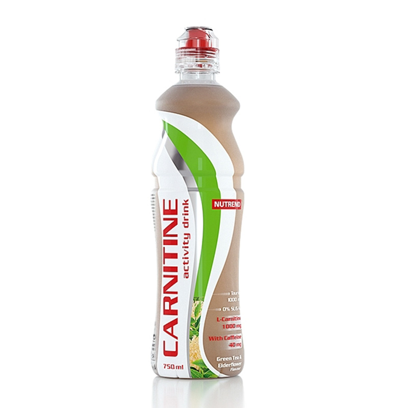 Nutrend Carnitine Activity Drink With Caffeine 750 ml - Green Tea Elderberry Best Price in UAE