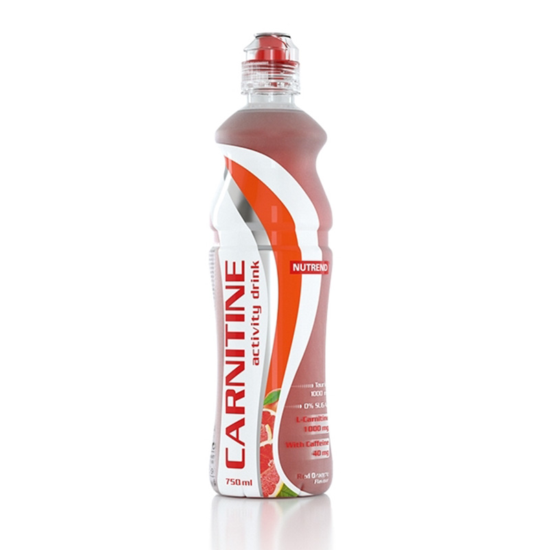 Nutrend Carnitine Activity Drink With Caffeine 750 ml - Red Orange