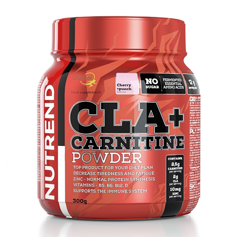 Nutrend CLA + Carnitine Powder 300G - Cherry Punch
