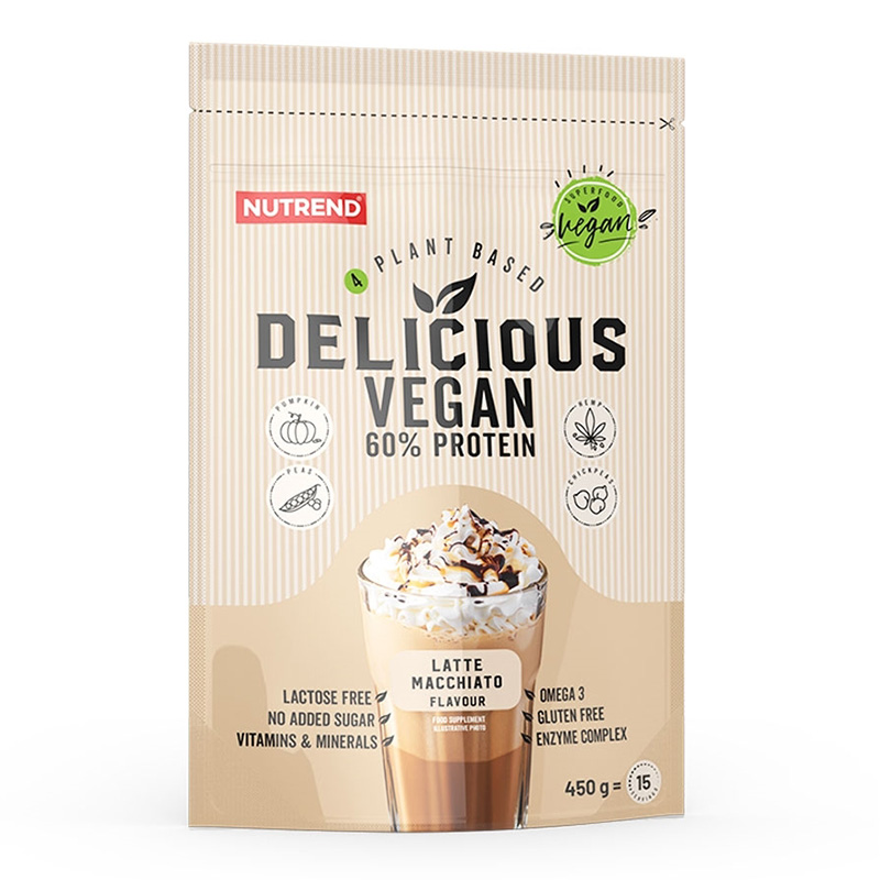 Nutrend Delicious Vegan Protein 450 G - Latte Macchaito Best Price in UAE