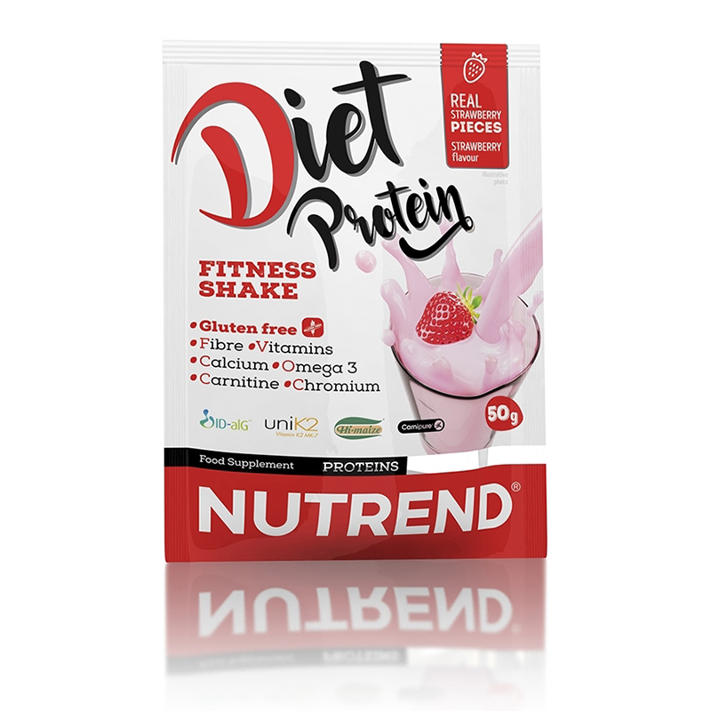 Nutrend Diet Protein 5x50 G - Strawberry Best Price in UAE