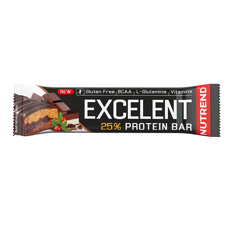 Nutrend Excelent Protein Bar Double 40 G - Chocolate & Nougat With Cranberries