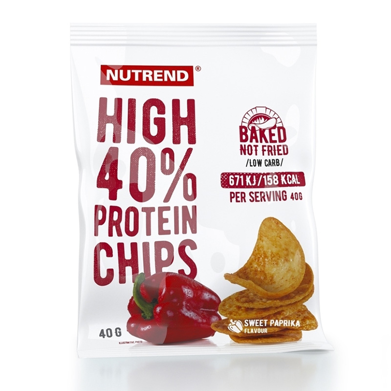 Nutrend High Protein Chips 6x40 - Sweet Pepper
