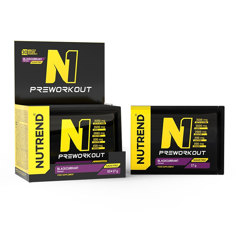 Nutrend N1 Pre-Workout 10x17 G - Blackcurrant
