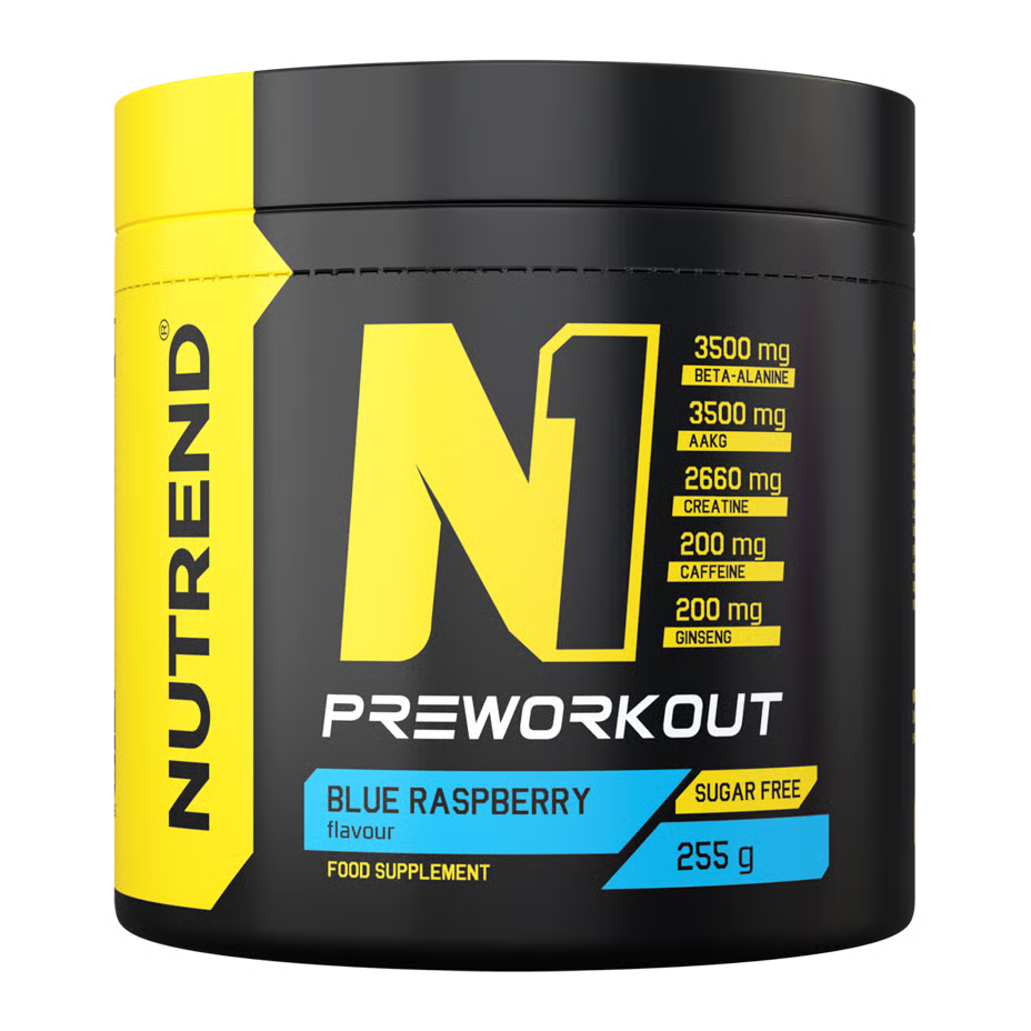 Nutrend N1 Pre Workout Supplement 255 G - Blue Raspberry Best Price in UAE