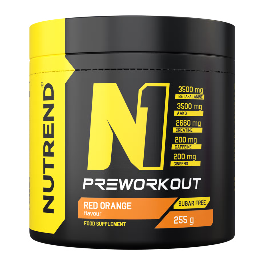 Nutrend N1 Pre Workout Supplement 255 G - Red Orange Best Price in UAE