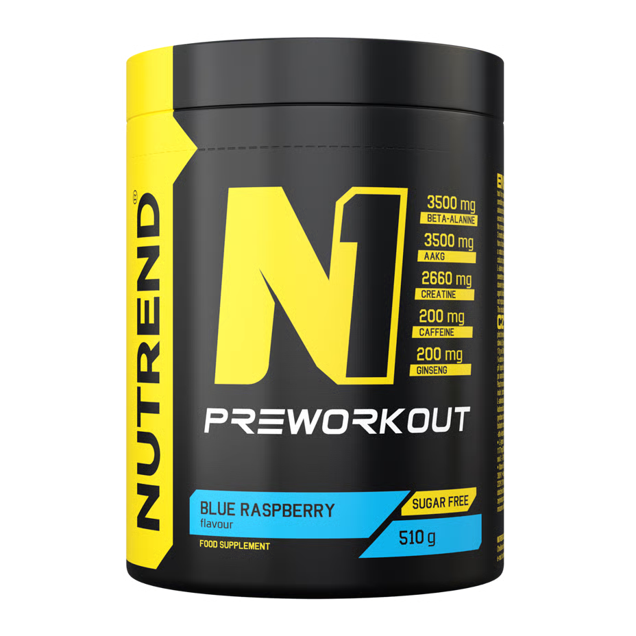 Nutrend N1 Pre Workout Supplement 510 G - Blue Raspberry