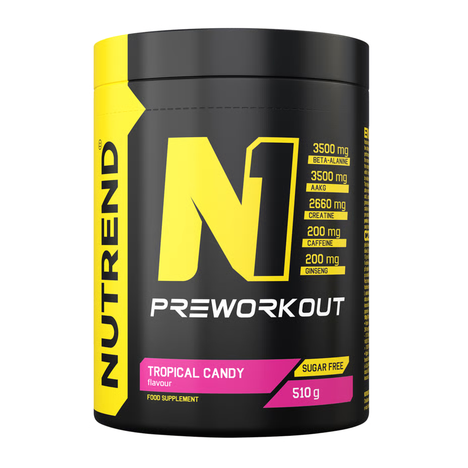 Nutrend N1 Pre Workout Supplement 510 G - Tropical Candy
