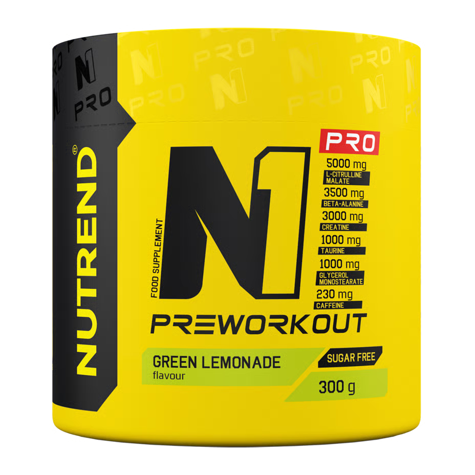 Nutrend N1 Pro Pre Workout 300 G - Green Lemonade