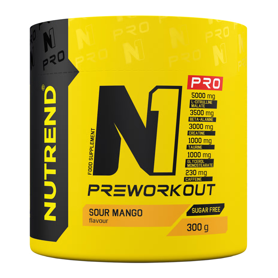 Nutrend N1 Pro Pre Workout 300 G - Sour Mango
