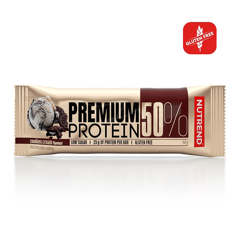 Nutrend Premium Protein Bar 50G - Cookies Cream Best Price in UAE