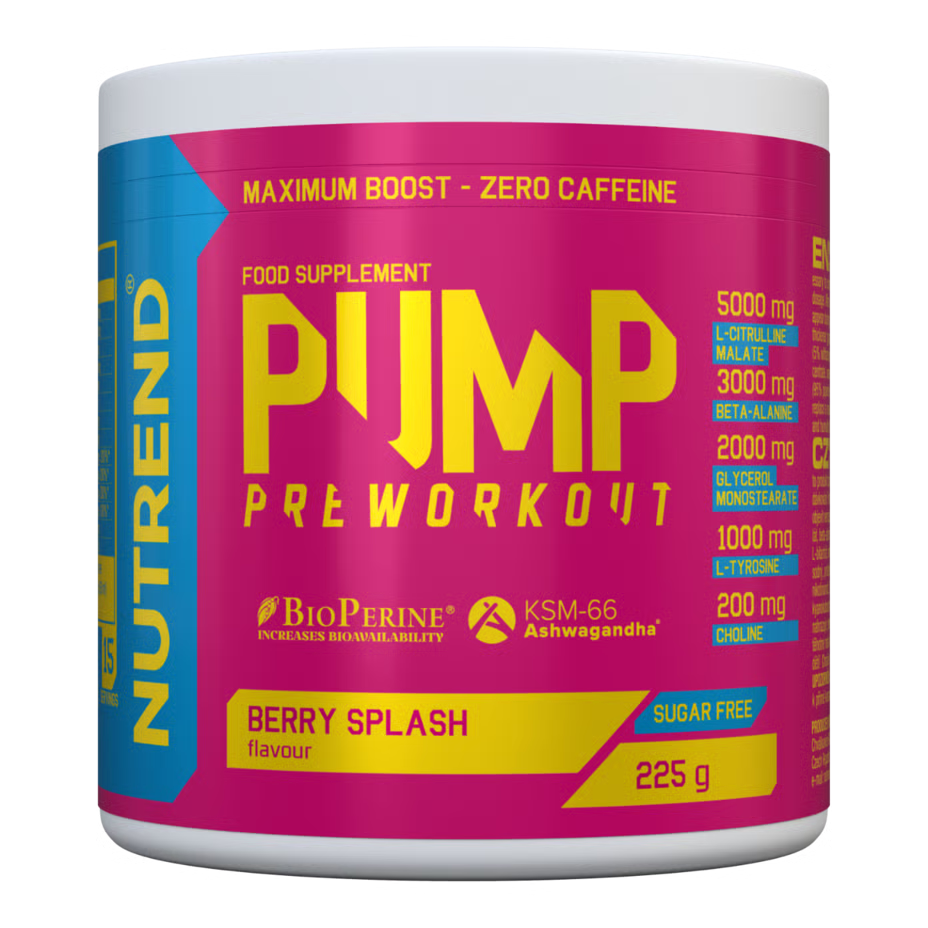 Nutrend Pump Pre Workout 225 G - Berry Splash