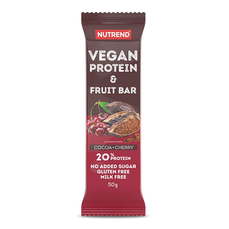 Nutrend Vegan Protein Fruit Bar 50 G - Cocoa Cherry