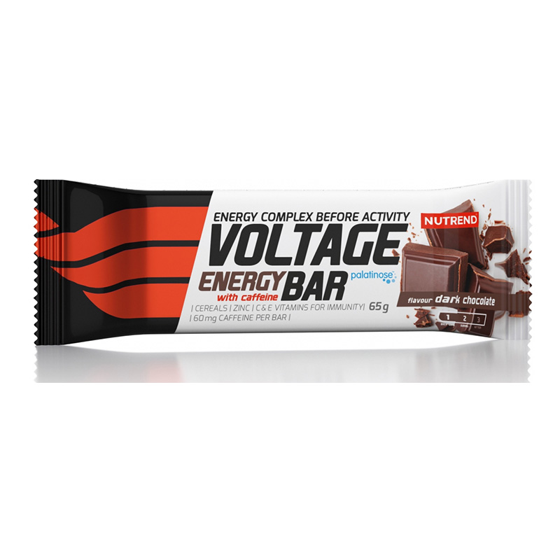 Nutrend Voltage Energy Bar With Caffeine 65 G - Dark Chocolate Best Price in UAE