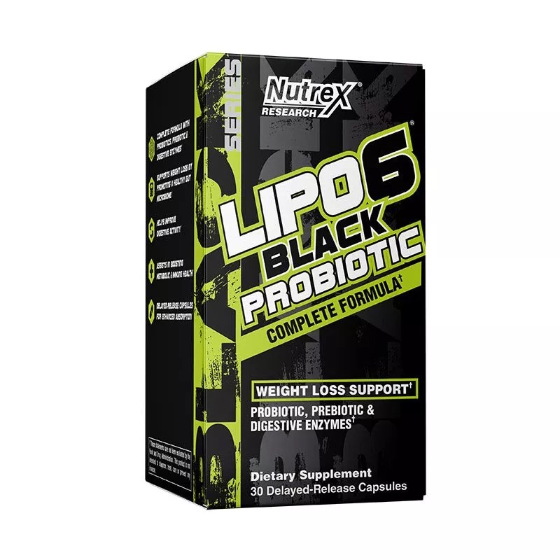 Nutrex Lipo 6 Black Probiotic  30 Servings