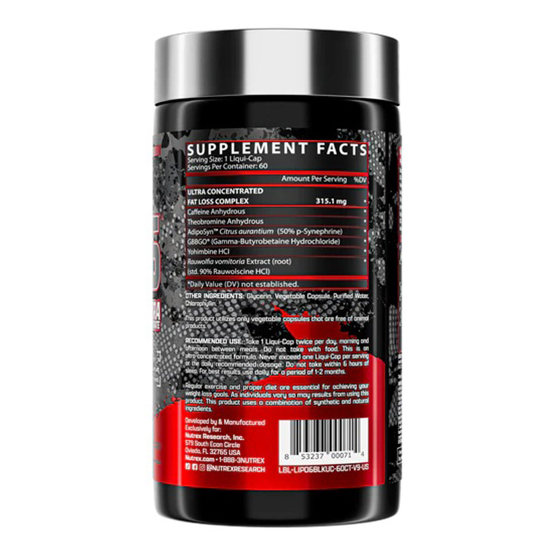 Nutrex Research Lipo 6 Black Ultra Concentrate 60 Capsule Best Price in Dubai