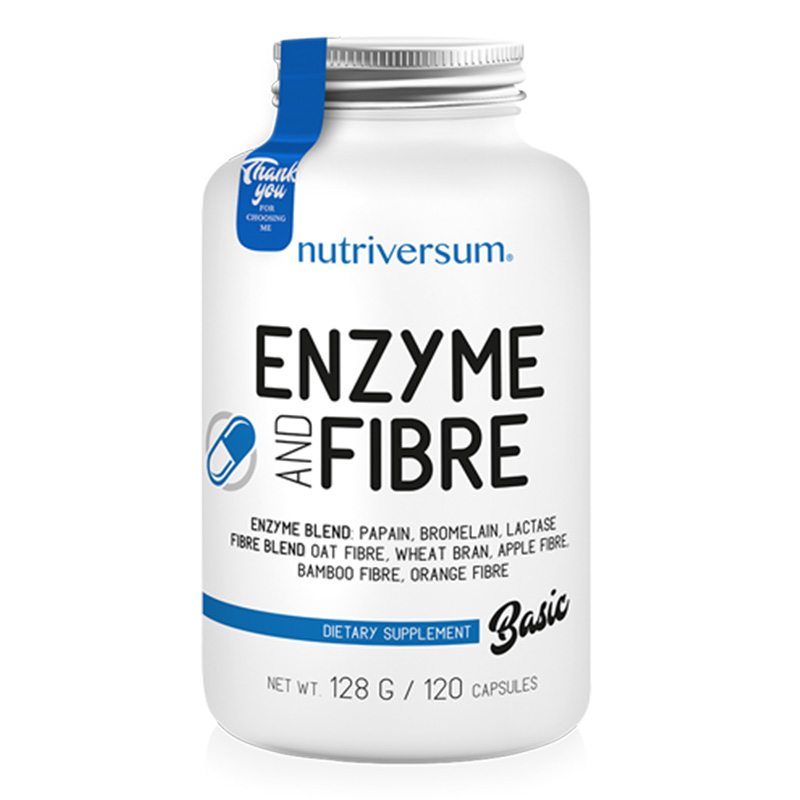 Nutriversum Basic Enzyme and Fiber 120 Caps