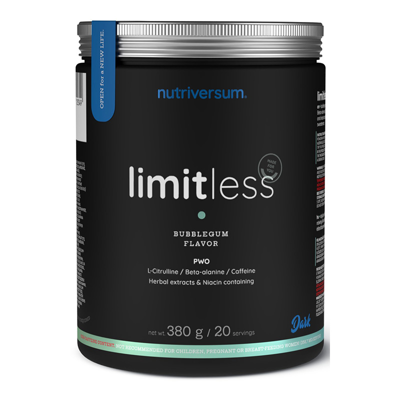 Nutriversum Dark PWO Limitless 380 G - Bubble Gum Best Price in UAE