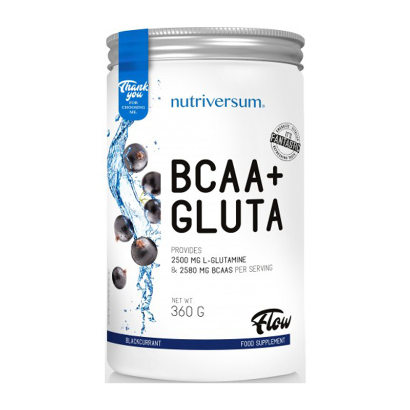Nutriversum Flow BCAA + Gluta 360 G - Black Currant Best Price in UAE