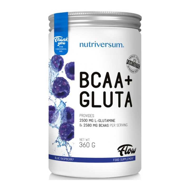 Nutriversum Flow BCAA + Gluta 360 G - Blue Raspberry Best Price in UAE