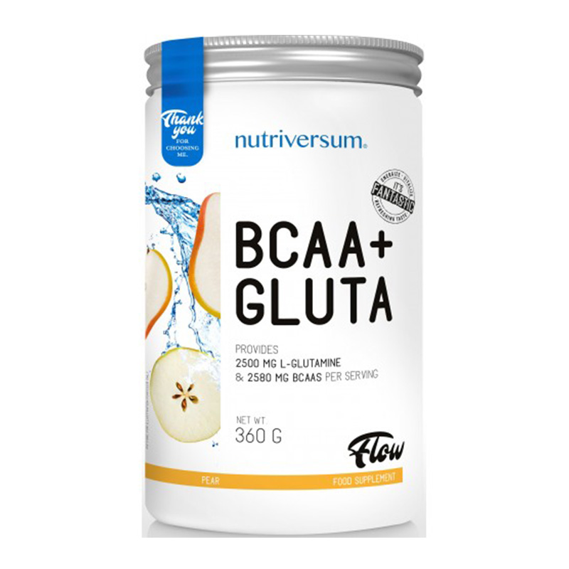 Nutriversum Flow BCAA + Gluta 360 G - Pear