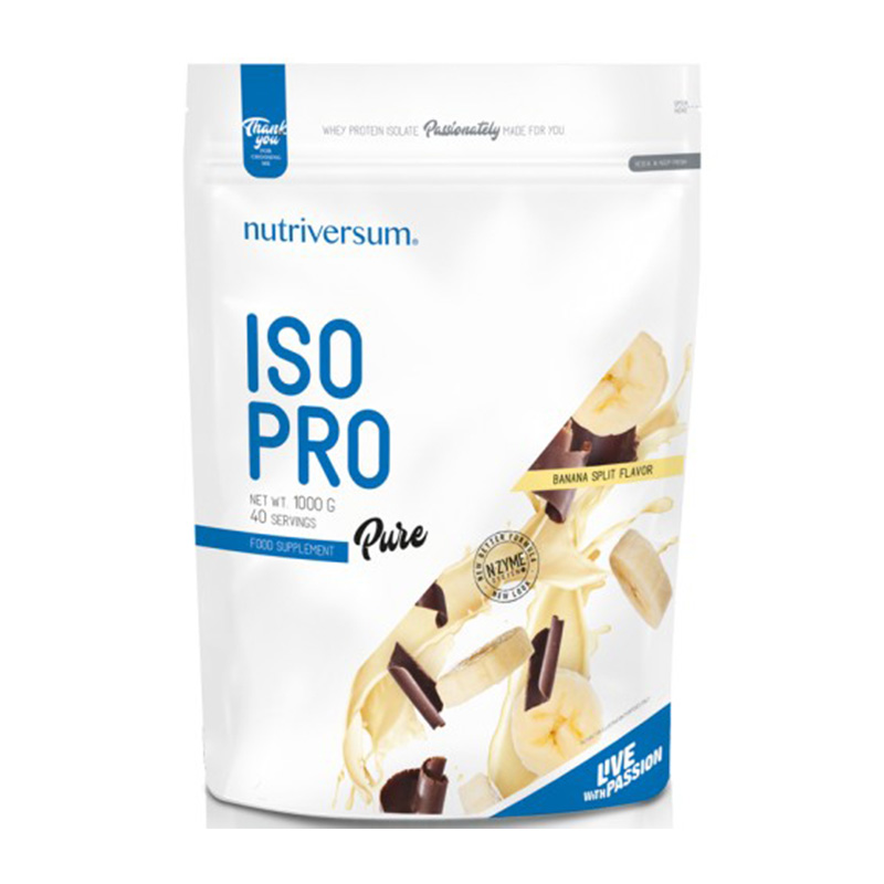Nutriversum Pure ISO Pro 1 Kg - Banana Spilt