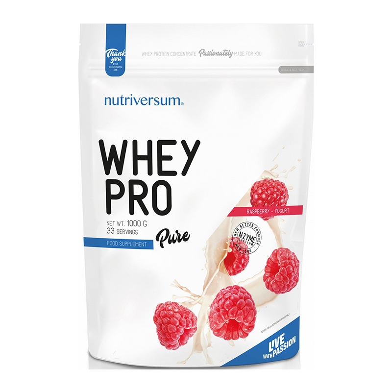 Nutriversum Pure Whey Pro 1000 G - Raspberry Yoghurt