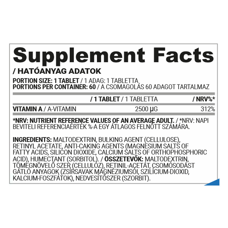 Nutriversum Vita Vitamin A 60 Tabs Best Price in Dubai