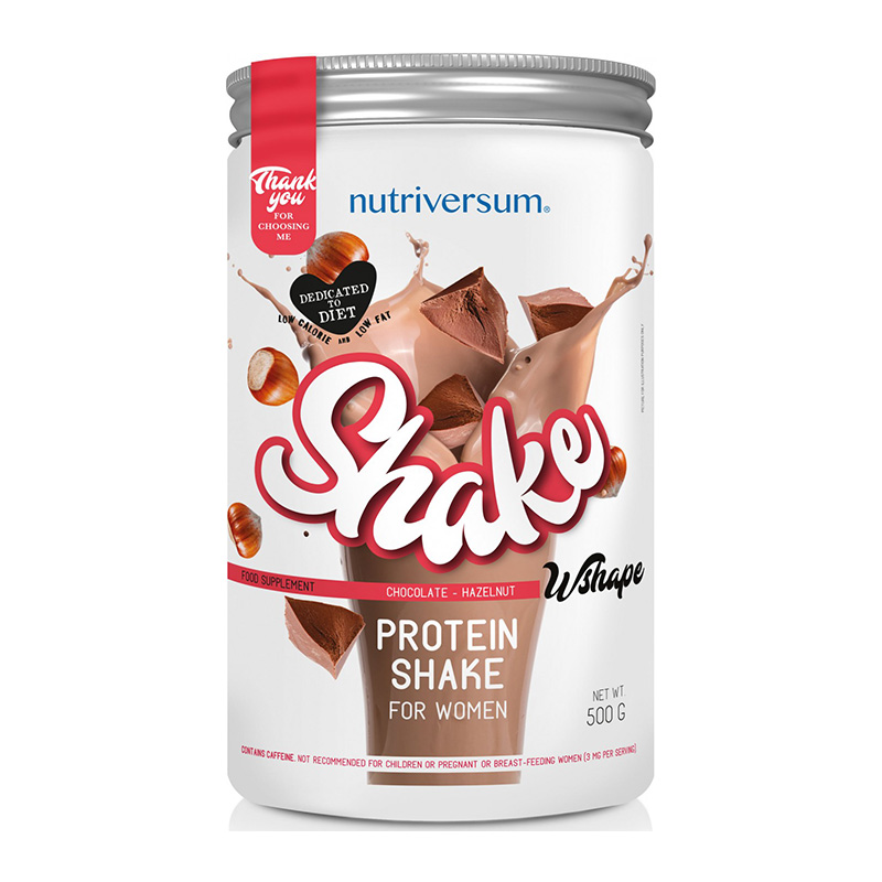 Nutriversum W Shape Protein Shake 500 G - Chocolate Hazelnut Best Price in UAE
