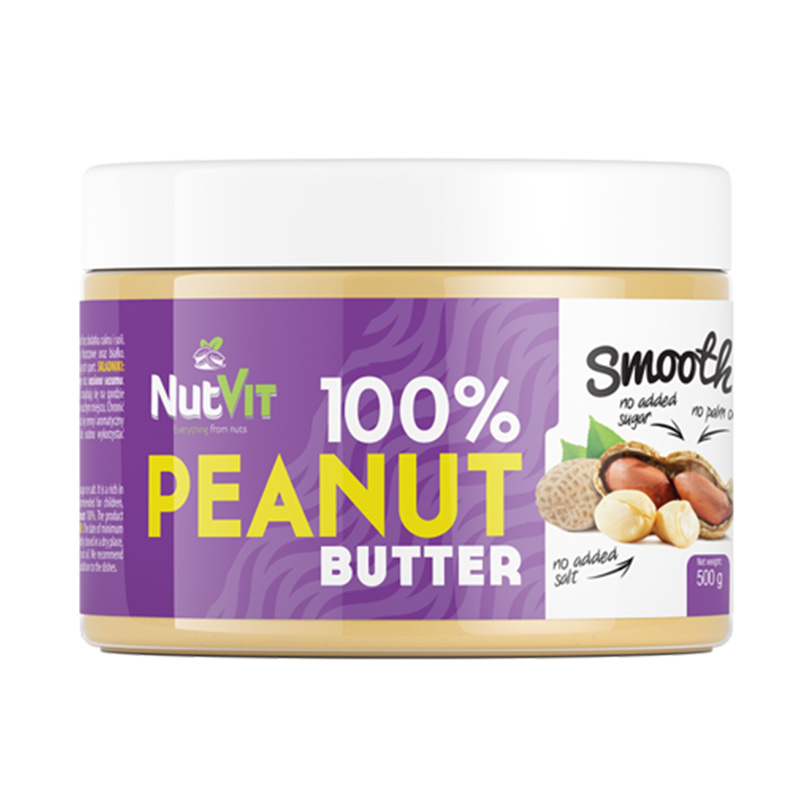 NutVit 100% Peanut Butter 500 g - Smooth