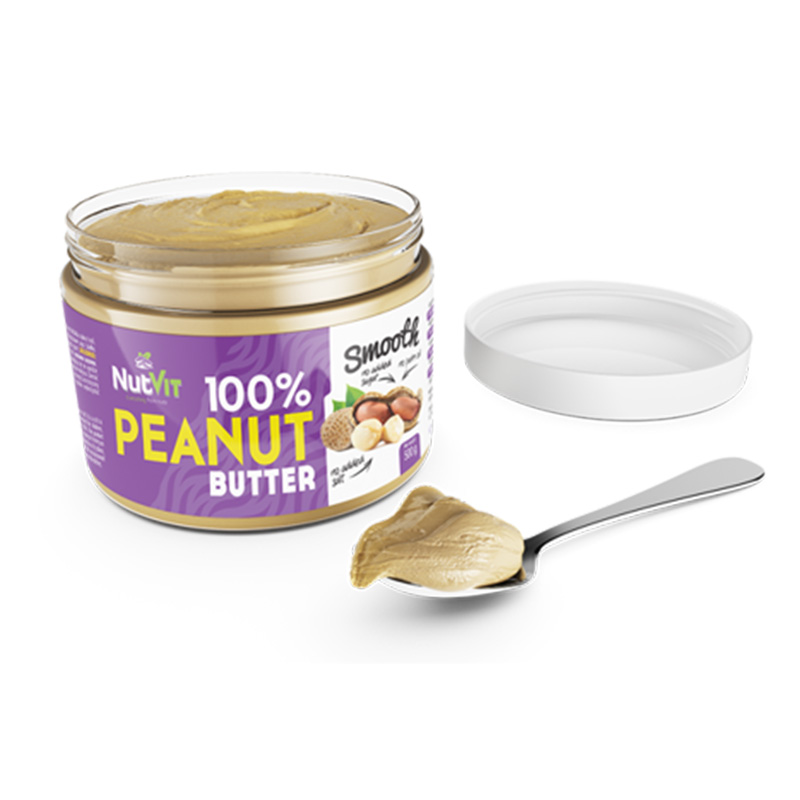 NutVit 100% Peanut Butter 500 g - Smooth Best Price in Dubai