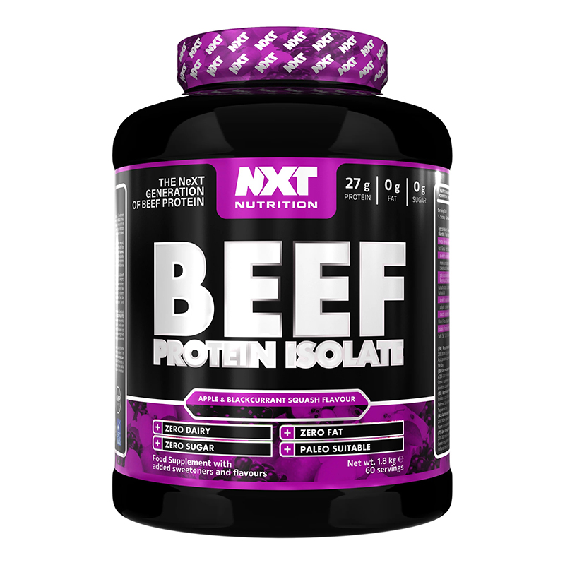 NXT Nutrition Beef Protein Isolate 1.8 Kg - Apple & Blackcurrant Squash