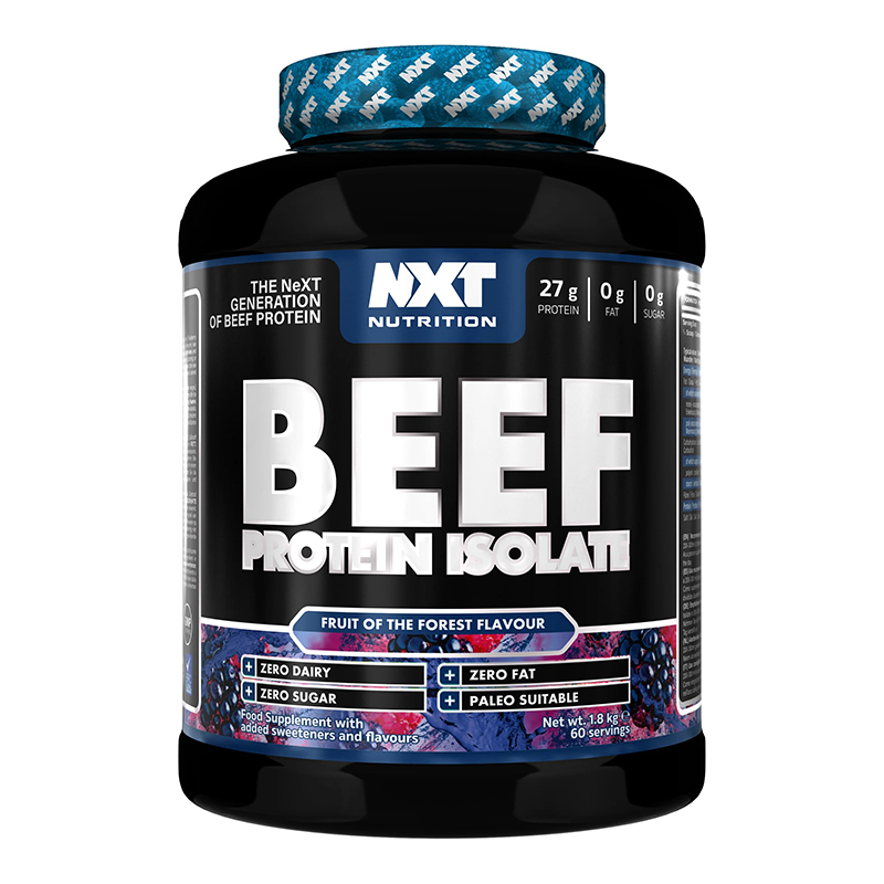 NXT Nutrition Beef Protein Isolate 1.8 Kg - Fruit of the Forest