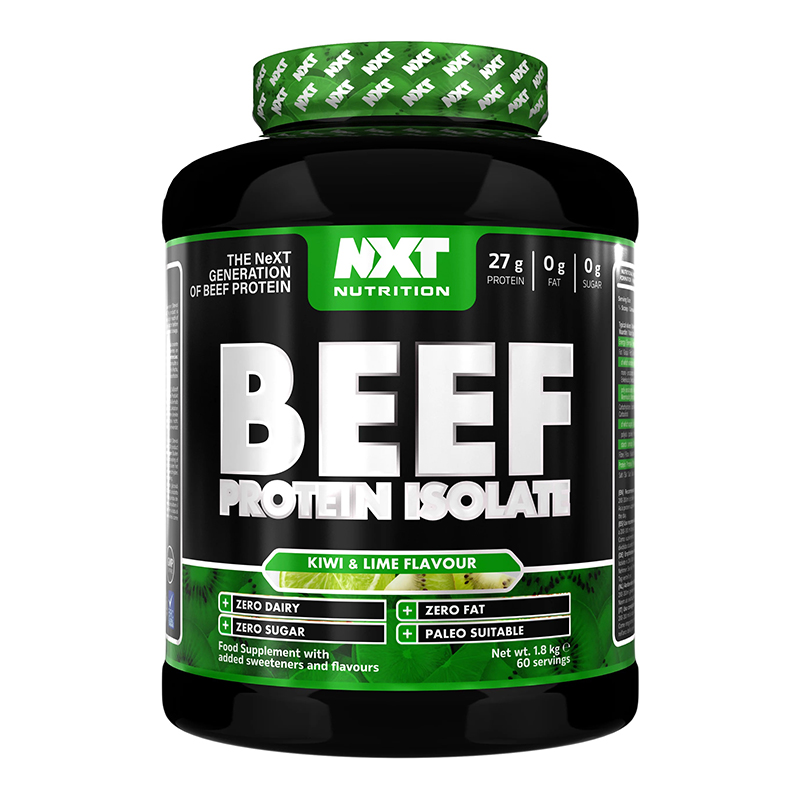 NXT Nutrition Beef Protein Isolate 1.8 Kg - Kiwi & Lime