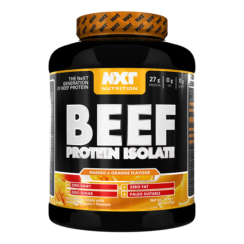 NXT Nutrition Beef Protein Isolate 1.8 Kg - Mango & Orange