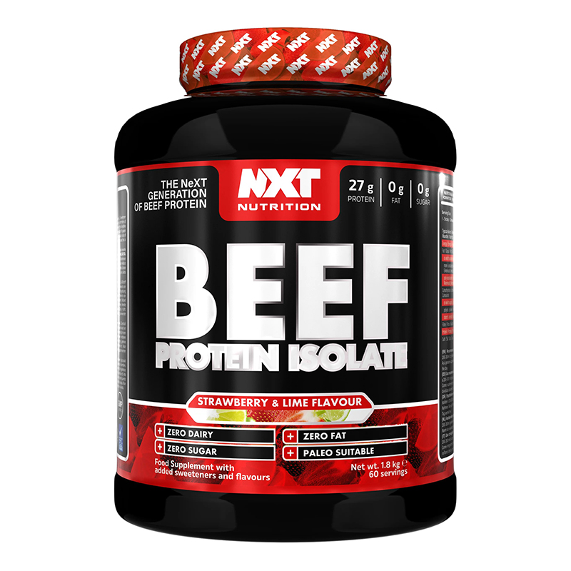 NXT Nutrition Beef Protein Isolate 1.8 Kg - Strawberry & Lime