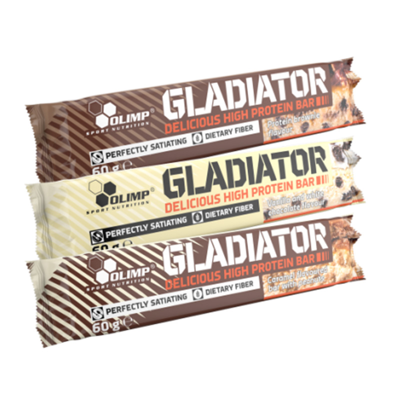 Olimp Baton Gladiator 60g Brownie 15 x 60 g