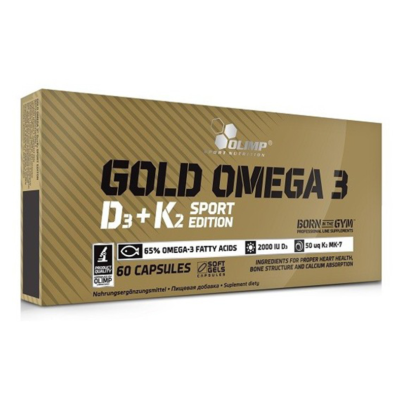 Olimp Gold Omega 3 D3 + K2 Sport Edition 60 Caps Best Price in UAE