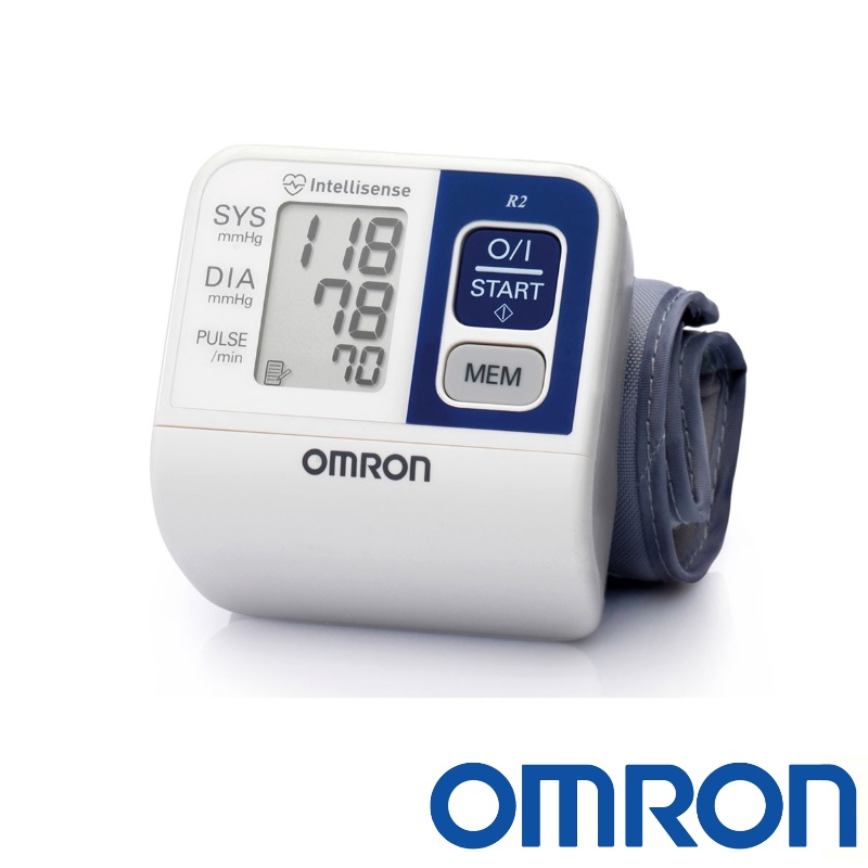 -Omron R2 Wrist Blood Pressure Monitor HEM-6113-E