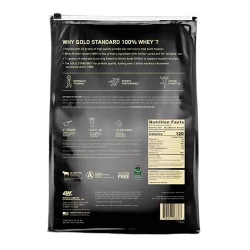 Optimum Nutrition 100% Gold Standard Whey 10 lbs - Vanilla Ice Cream Best Price in UAE