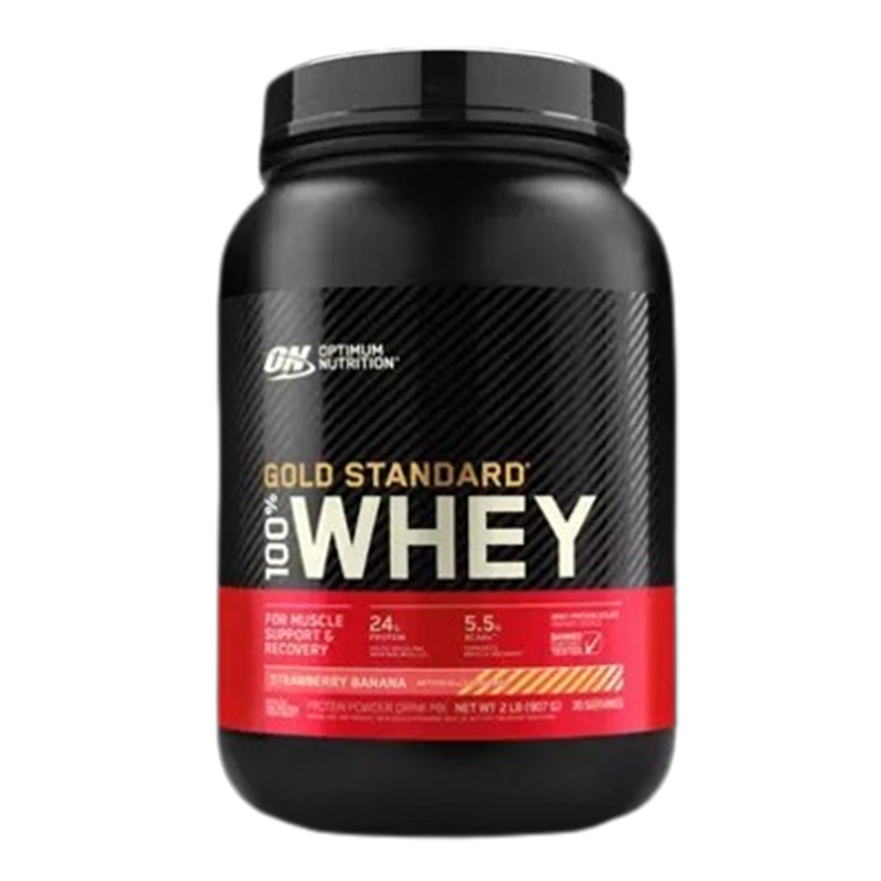 Optimum Nutrition 100% Gold Standard Whey 2 lbs - Strawberry Banana Best Price in UAE